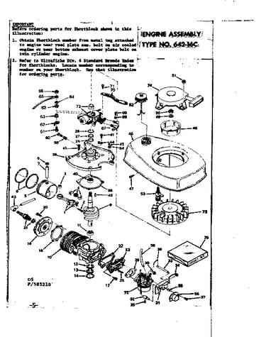 Engine assembly type no. 641-16c