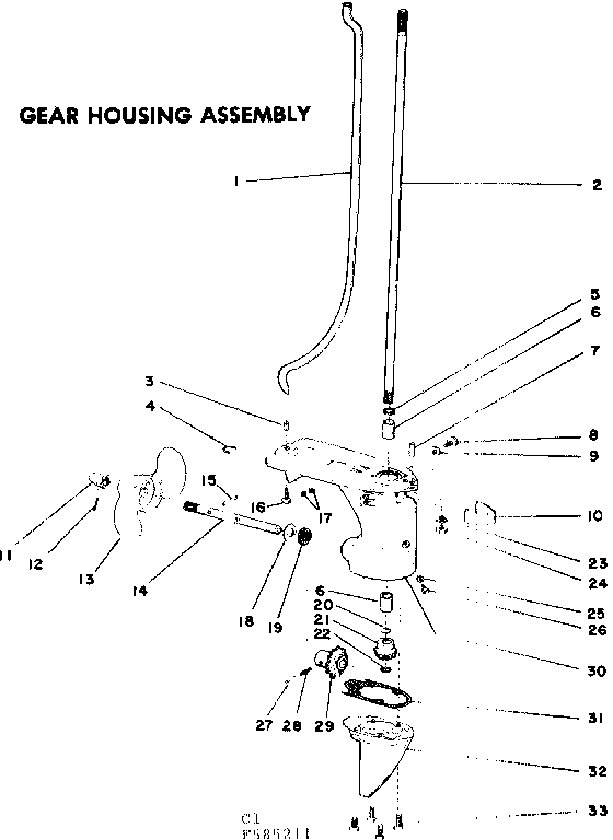 Gear housing assembly