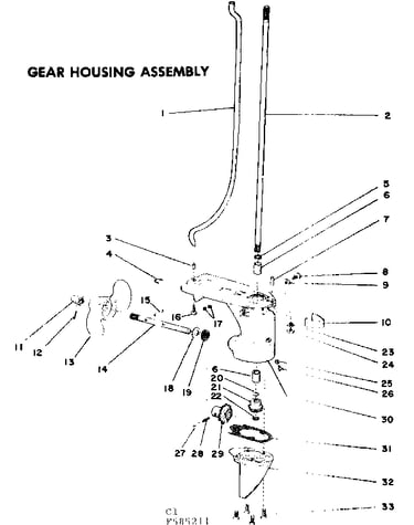 Gear housing assembly