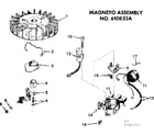 Craftsman 217585211 magneto assembly no. 610832a diagram