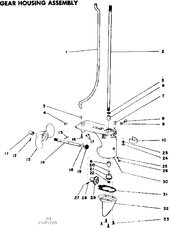 Gear housing assembly