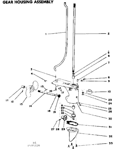 Gear housing assembly
