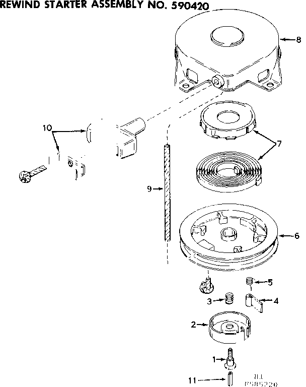 Rewind starter assembly