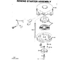 Craftsman 217585240 rewind starter assembly diagram