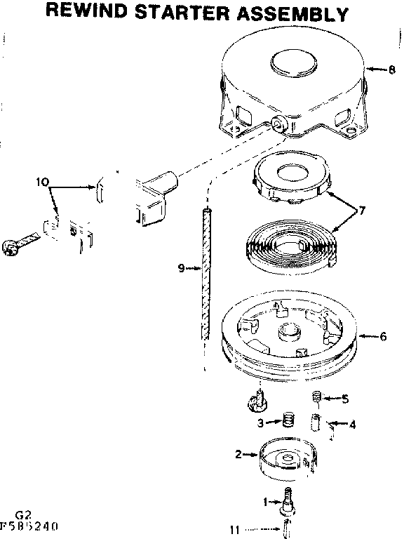 Rewind starter assembly