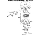Craftsman 217585250 rewind starter assembly diagram