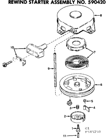 Rewind starter assembly