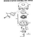Craftsman 217585270 rewind starter assembly diagram