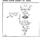 Craftsman 217585280 rewind starter assembly diagram