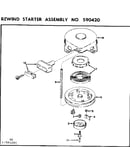 Rewind starter assembly