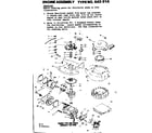 Craftsman 217585281 engine assembly diagram