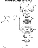 Rewind starter assembly