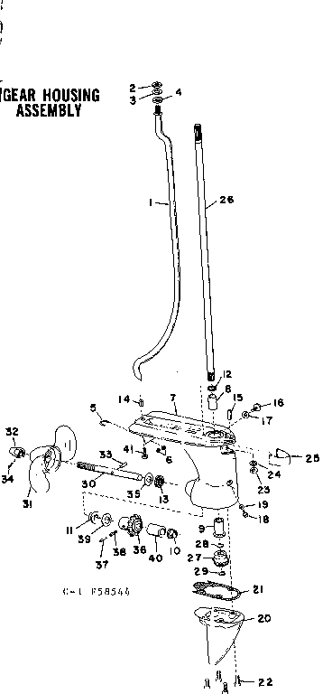 Gear housing assembly