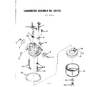 Tecumseh TYPE 642-16B carburetor assembly diagram