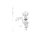 Tecumseh TYPE 642-16B rewind starter assembly diagram