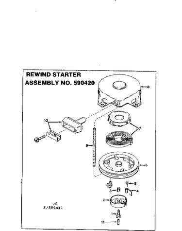 Rewind starter assembly