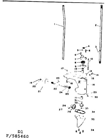 Gear housing asm-standard column