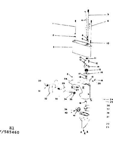 Gear housing asm-extension column