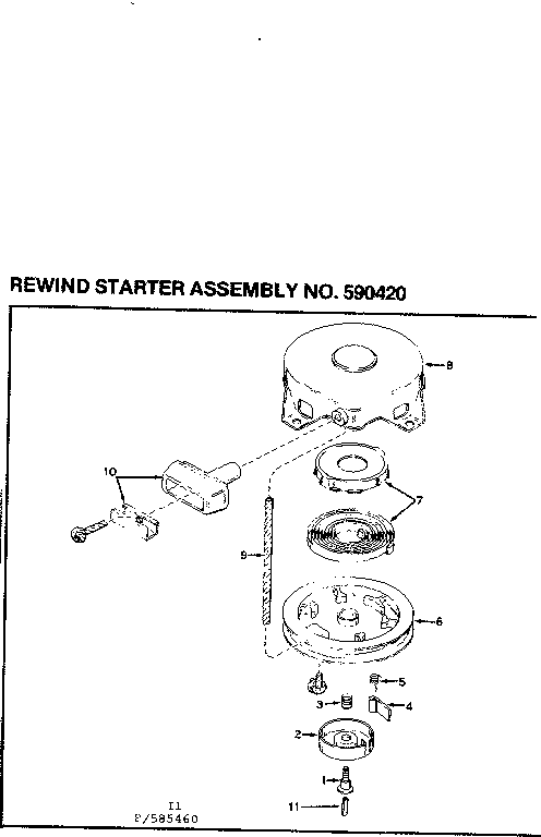 Rewind starter assembly