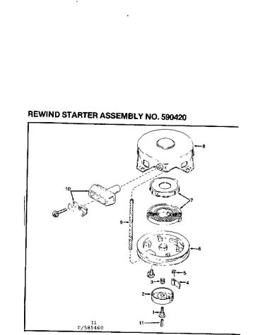 Rewind starter assembly