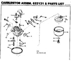 Craftsman 217585510 carburetor assem. diagram
