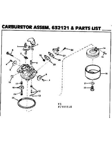 Carburetor assem.