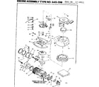 Craftsman 217585511 engine assembly diagram