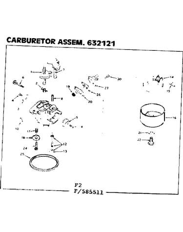 Carburetor assem. 632121