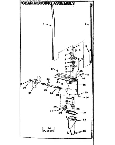 Gear housing assembly