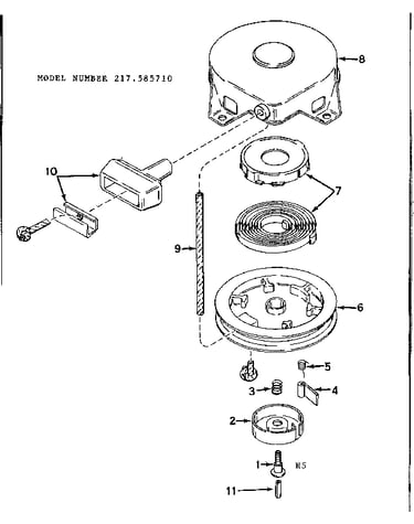 Rewind starter assembly