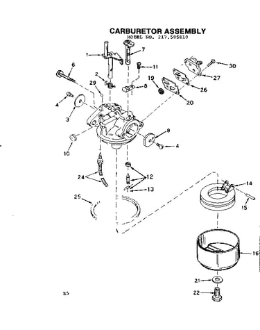 Carburetor assembly