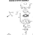 Craftsman 217585810 rewind starter assembly diagram