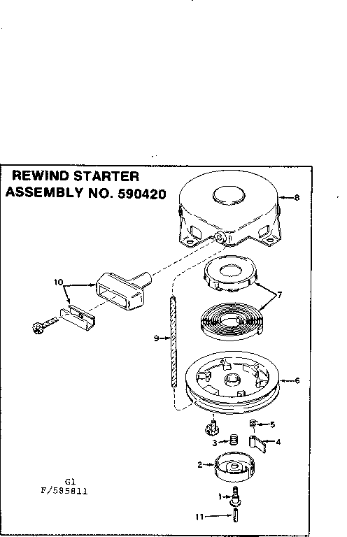 REWIND STARTER ASSEMBLY