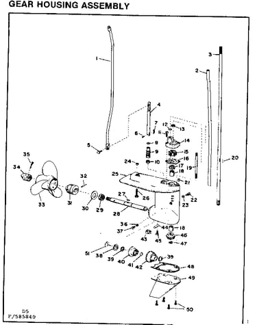 Gear housing assembly