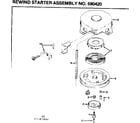Craftsman 217585840 rewind starter assembly diagram