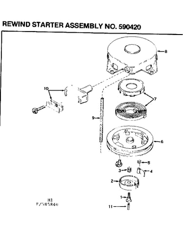 Rewind starter assembly