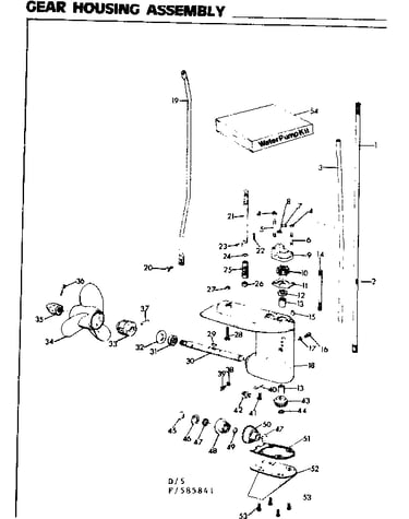Gear housing assembly