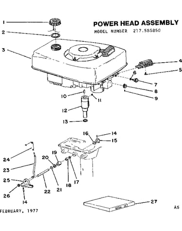 Power head assembly