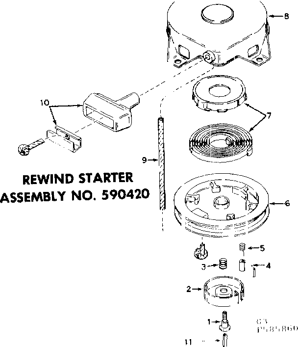 Rewind starter assembly