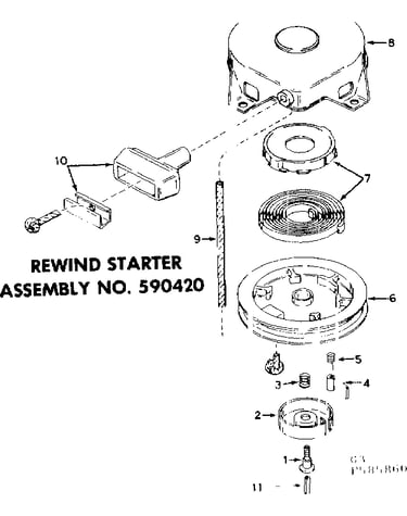 Rewind starter assembly