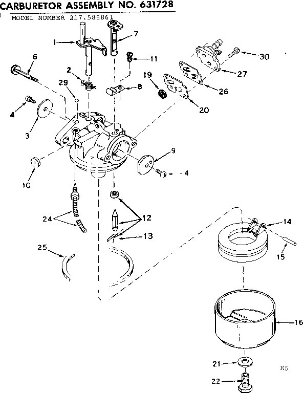 Carburetor assembly