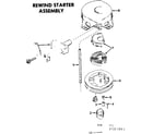 Craftsman 217585861 rewind starter assembly diagram