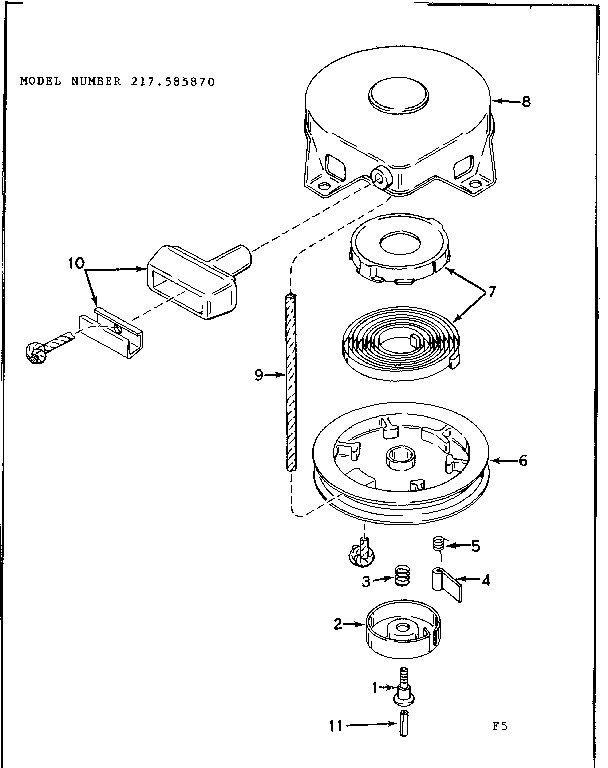 Rewind starter assembly