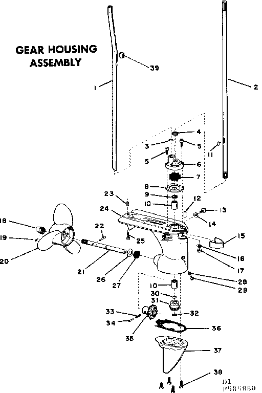 Gear housing assembly