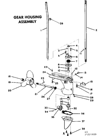 Gear housing assembly