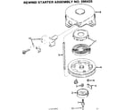 Craftsman 217585890 rewind starter assembly diagram