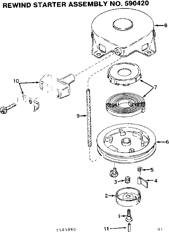 REWIND STARTER ASSEMBLY