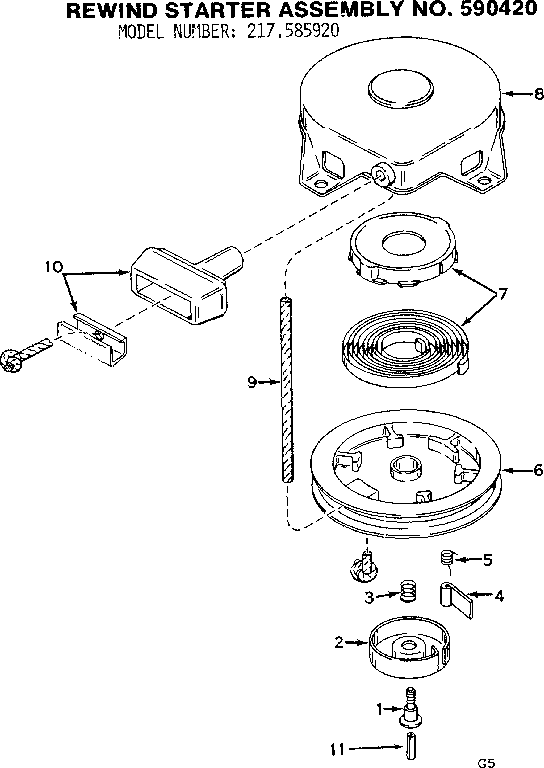 REWIND STARTER ASSEMBLY