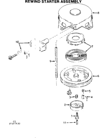 Rewind starter assembly