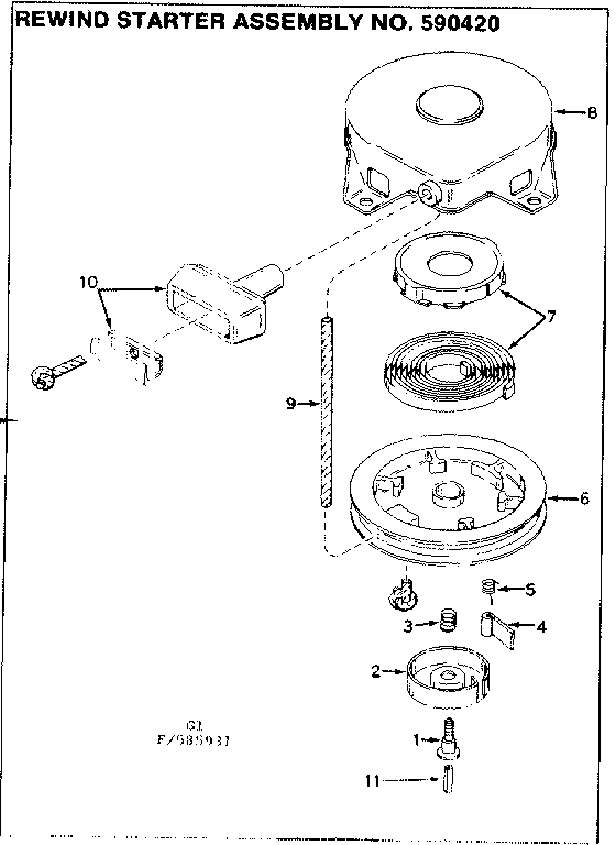 Rewind starter assembly